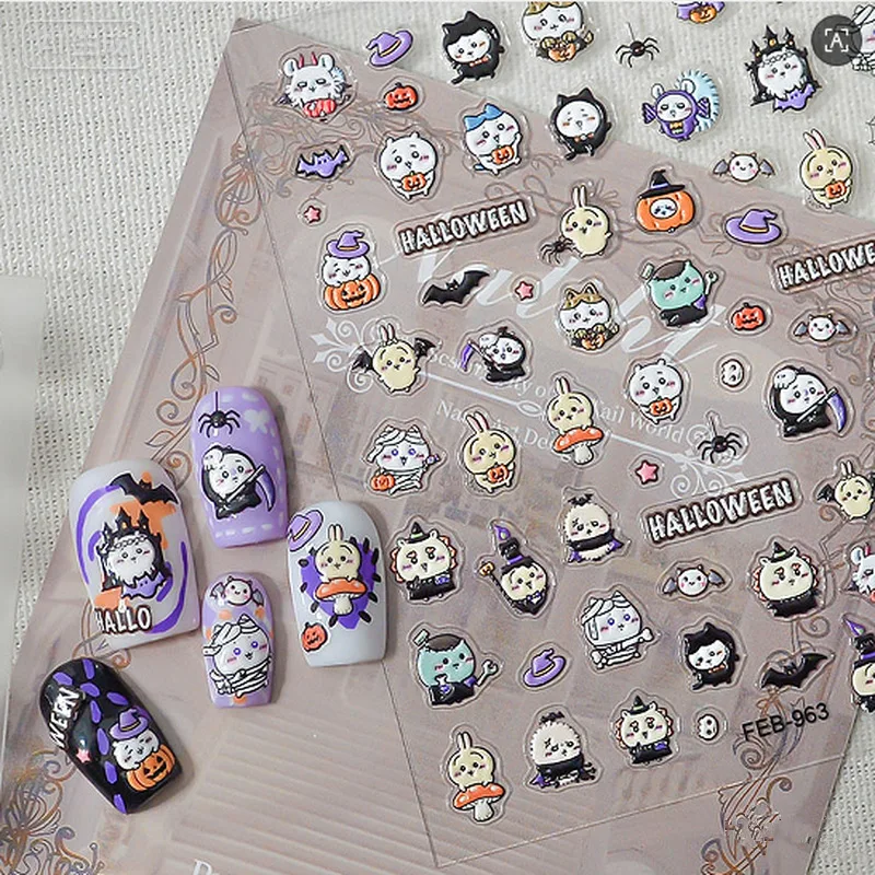 Wall Sticker - Novos adesivos de unhas com relevo