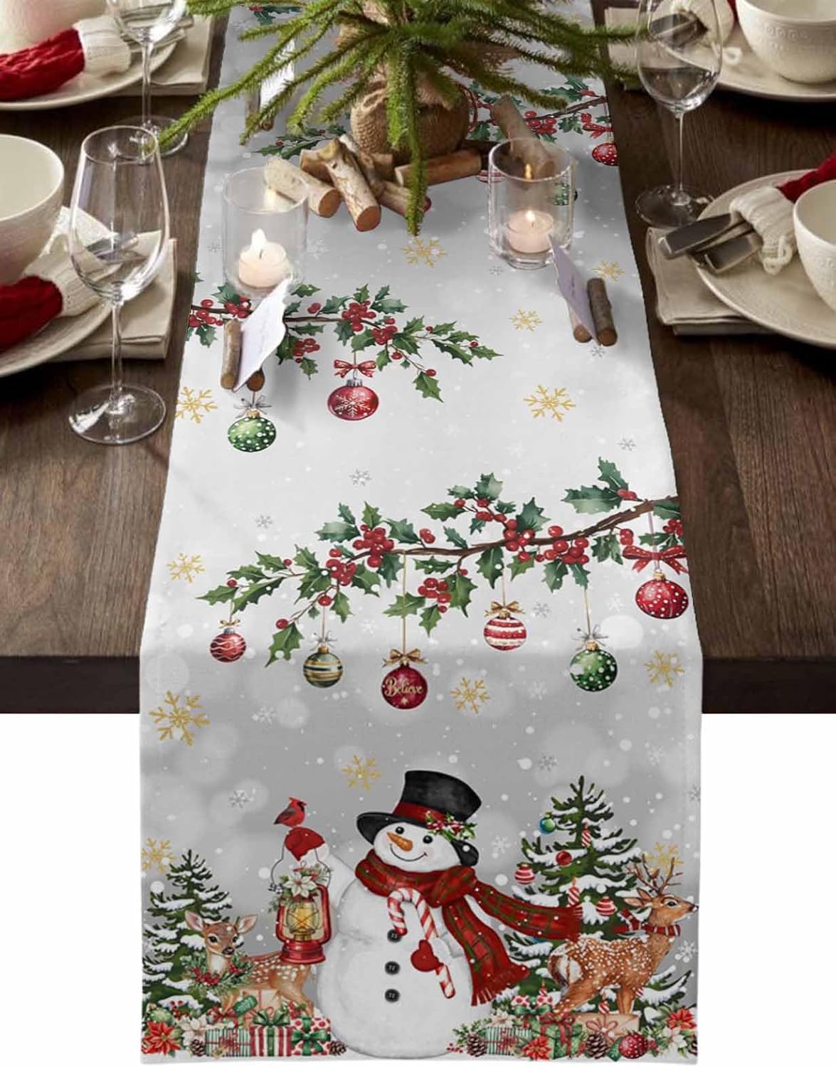 Caminho de Mesa de Linho com M - Table Runner avaliação e preço