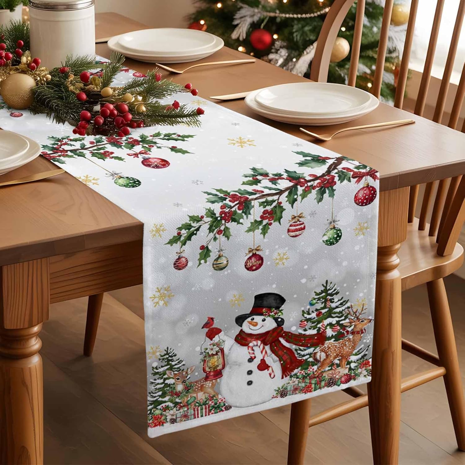 Caminho de Mesa de Linho com M - Table Runner avaliação e preço