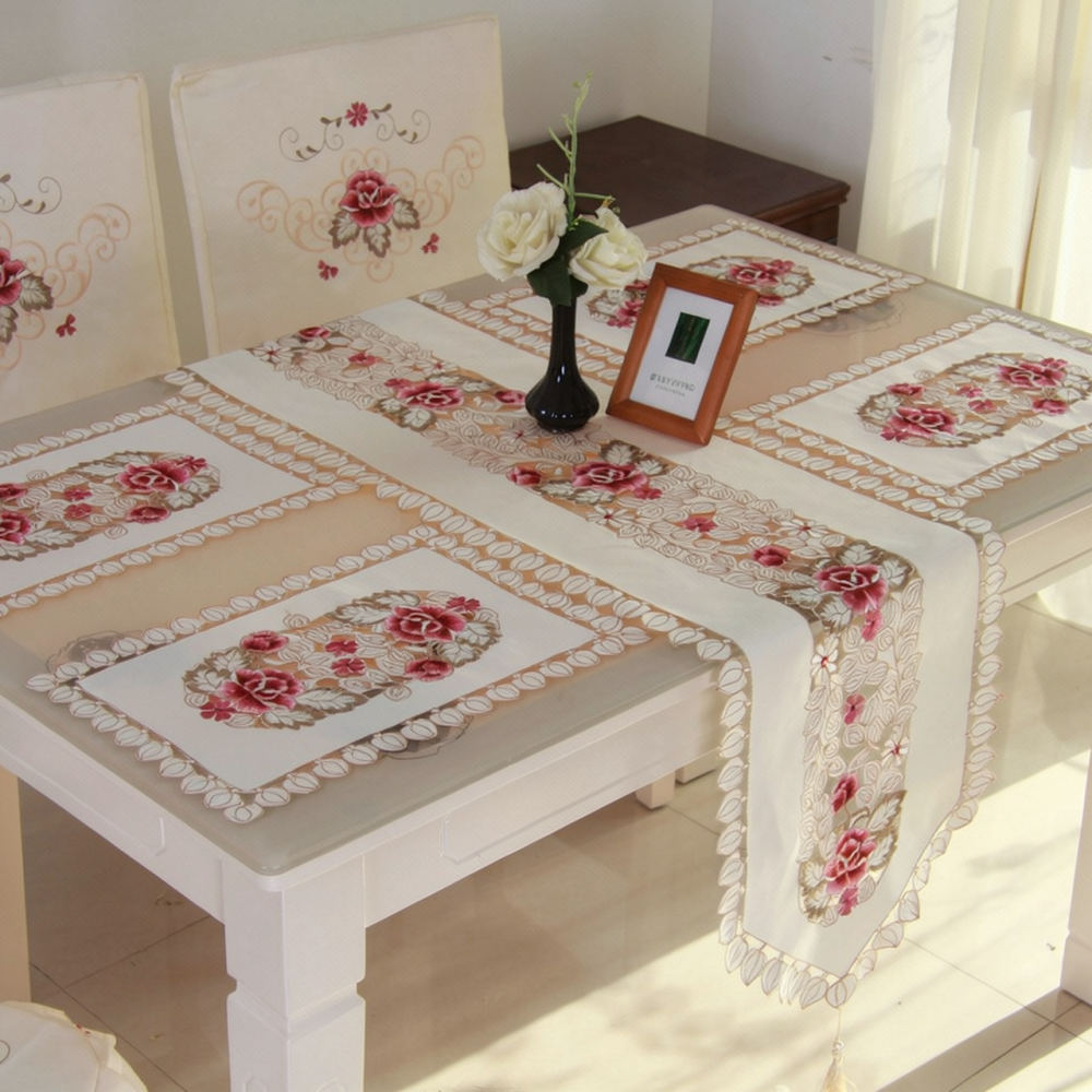 Elegante caminho de mesa borda - Table Runner avaliação e preço