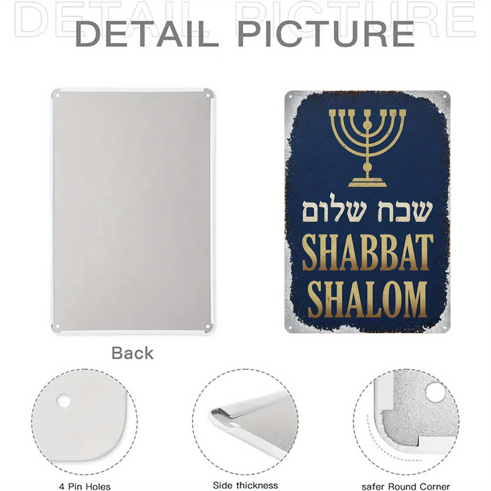 CIFBUY Placa de Menorá Judaica - Wall Art avaliação e preço