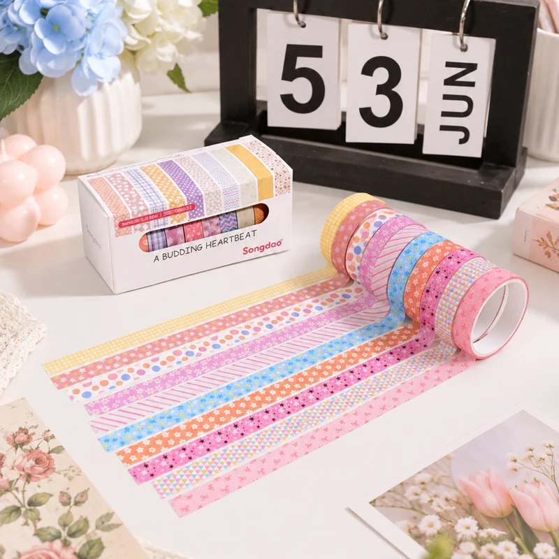 10 rolos de fita washi floral  - Wall Sticker avaliação e preço